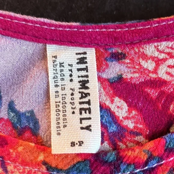 FREE PEOPLE. INTIMATELY. Light weight swing dress with tie back. Size S - Picture 5 of 7